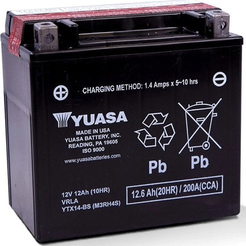 Yuasa YUAM3RH4S Agm Powersports Battery for Motorcycle, ATV, UTV, Scooter