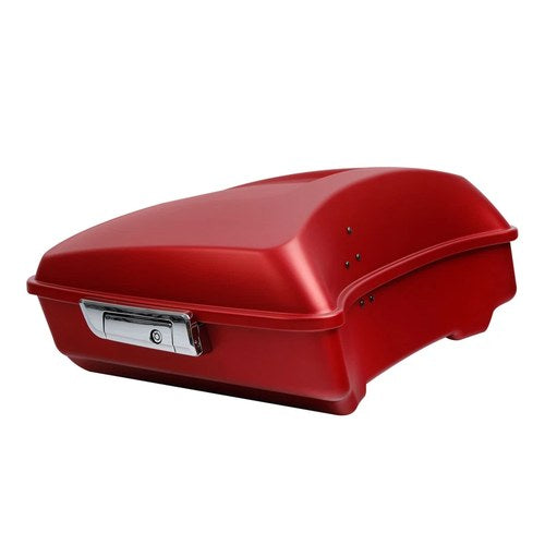 Chopped Trunk Fit For Harley Touring Road Street Glide 14-26 Wicked Red Denim