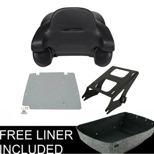 King Trunk Pad Speakers Mount Plate Fit For Harley Touring Road King Glide 14-26