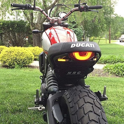 New Rage Cycles LED Turn Signal Kit for Ducati Scrambler 2015-2017 – Fits Icon,