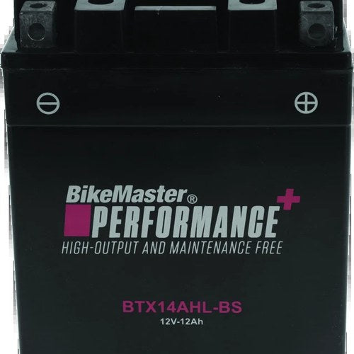 BikeMaster BTX14AHL-BS Maintenance Free Powersports Battery – Fits Arctic Cat &