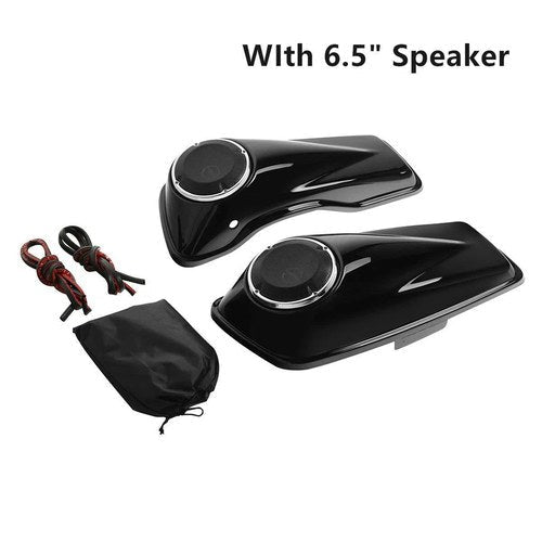 Hard Saddlebag Lids 6.5'' Speakers Fit For Harley Touring Road King Glide 14-23