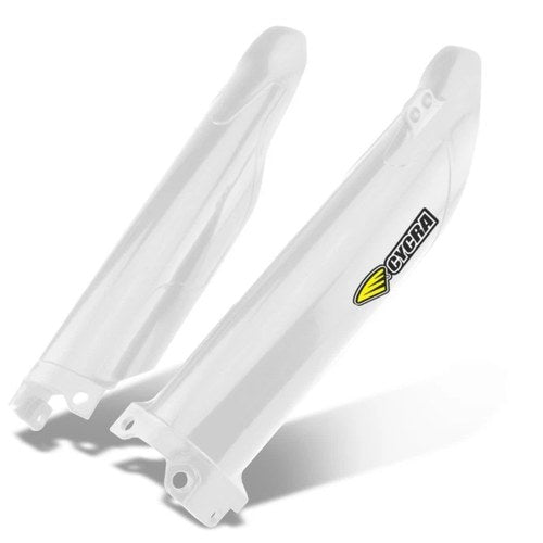 Cycra For 21+ Kawasaki KX450X Fork Guards – White, Fits KX250X & KX450X