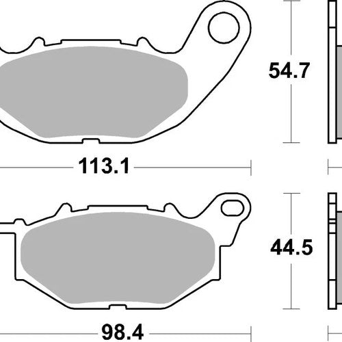 Brembo OE Powersports Sintered Brake Pad for Yamaha YZF-R3 & MT-03 2015-2022