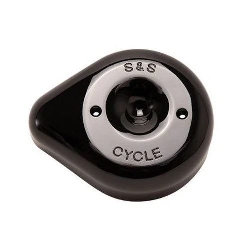S&S Cycle Stealth Teardrop Air Cleaner Cover - Gloss Black for V-Twin Bikes