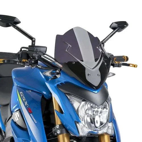 For Suzuki GSXS1000 2016-2018 Puig 7653F Generation Sport Naked Windshield