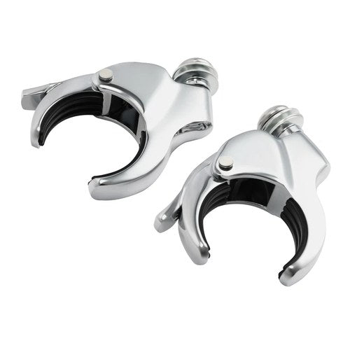 49mm Detachable Windshield Clamps Fit For Harley Street Bob Low Rider 2018-up