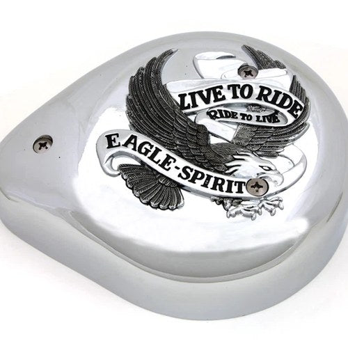 Eagle Spirit Chrome Teardrop Air Cleaner for Harley-Davidson