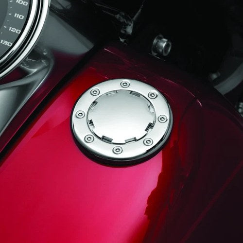 Kuryakyn Vented Flush Mount For Gas Cap Chrome