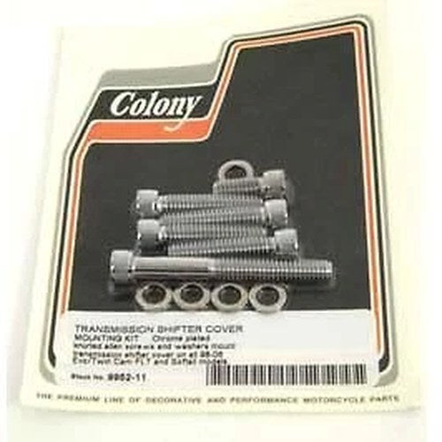 Colony For 9952-11 Chrome Transmission Shifter Cover Mount Kit