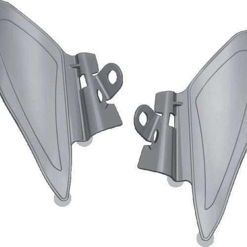 Kuryakyn Saddle Shields Heat Deflectors for 2014+ Indian Models, Smoke
