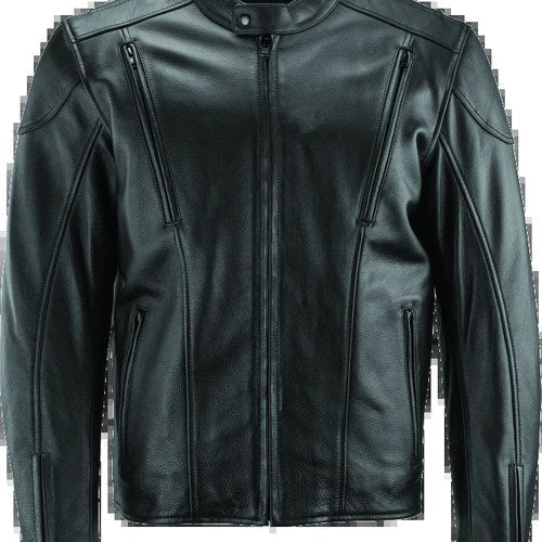 Kuryakyn River Road Race Leather Jacket for Men - Medium