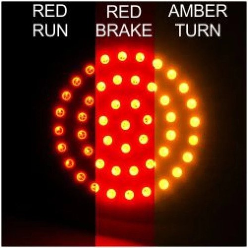 Letric Lighting Bullet Style 3-in-1 LED Turn Signal Inserts for Harley Models