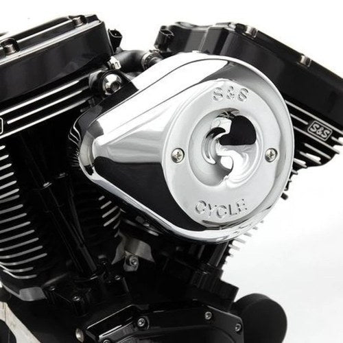 S&S Cycle Stealth Air Cleaner Kit with Carbon Fiber Cover for Harley M8 Models
