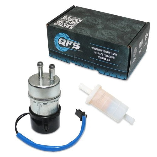 Qfs Electric Fuel Pump + Fuel Filter for 1986-92 Yamaha FJ 1200 #1WJ-24170-00-00