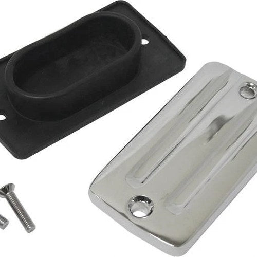 HardDrive Brake Master Cylinder Cover Front Chrome #21-044C Harley Davidson