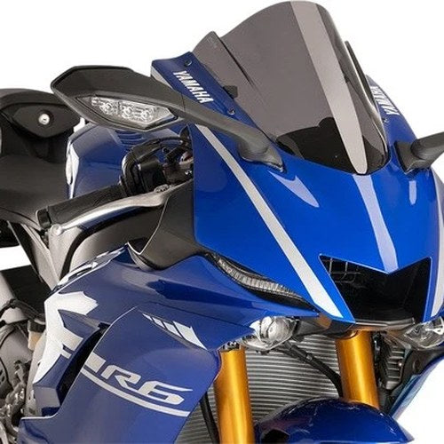 Puig 3mm Z Racing Windscreen Dark Smoke #9723F for Yamaha YZF-R6 2017-2022