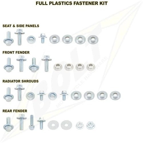 Bolt Bodywork Fastener Kit for Kawasaki KX65