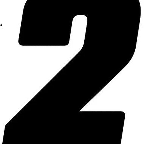 Dirt Digits Vinyl Numbers 7"H Black #2 3-Pack