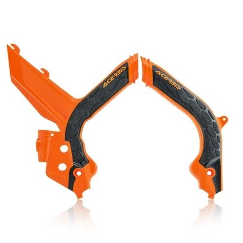 Acerbis X-Grip Frame Guards 16 Orange/Black #2733445225 KTM