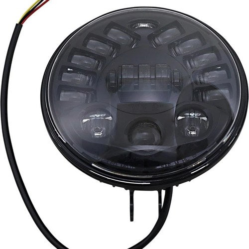 Custom Dynamics 7" ProBEAM LED Adaptive Pedestal Mount Headlamp Black