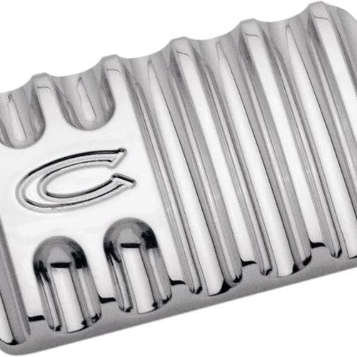 Covingtons Finned Brake Pedal Pad Chrome #C1042-C Harley Davidson