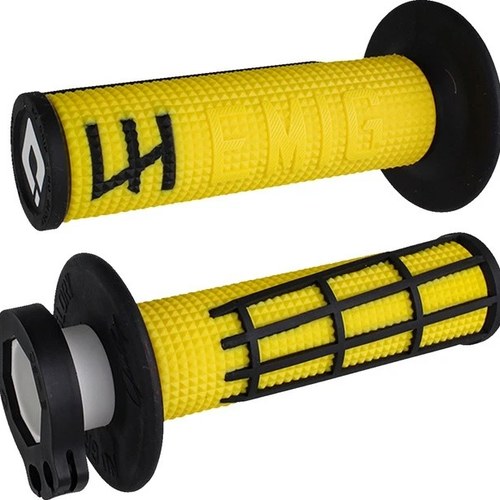 Odi Emig 2.0 Diamond Lock-On Grips 7/8" Yellow/Black