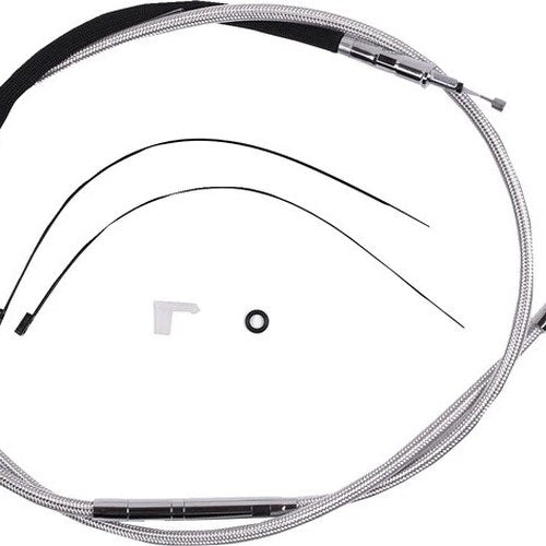 Magnum Alternate Length Stainless Clutch Cable 67-3/4" #52362HE Harley Davidson
