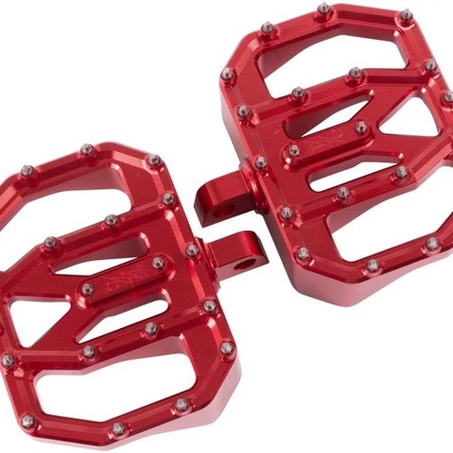 Thrashin Supply Co. Aggressor Passenger Mini Floorboards Red #TSC-2031-2-D