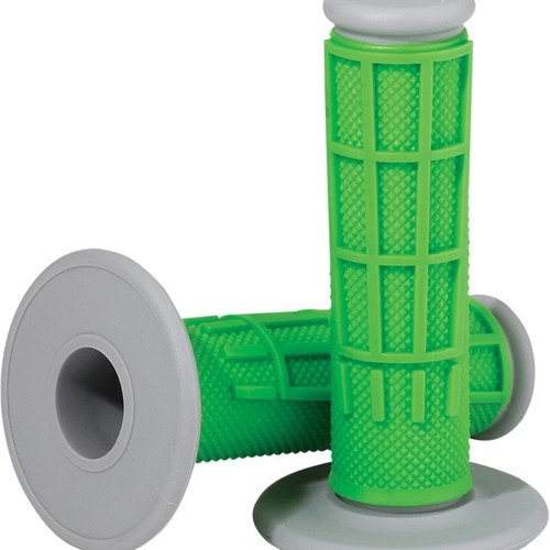 Moose Compound Diamond Half Waffle Grips Green