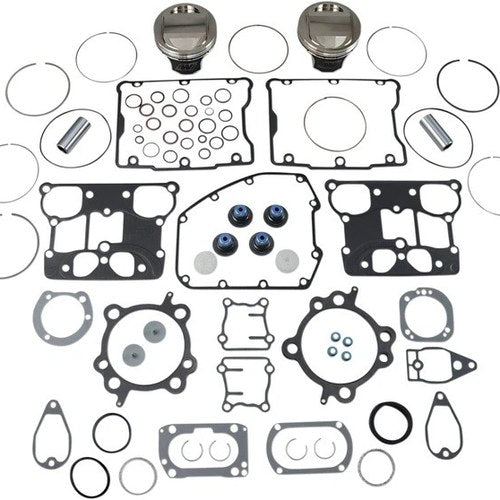 Wiseco Piston Kit .125in Over 3.875in 10.5:1 Harley Davidson Twin Cam 88 99-06