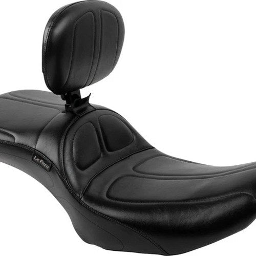 Le Pera Maverick Daddy Long Legs Seat With Backrest #LV-957DLBR Harley Davidson