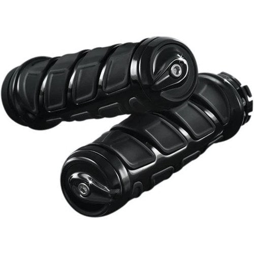 Kuryakyn Kinetic Grips Black 1" #6373 for Honda/Suzuki
