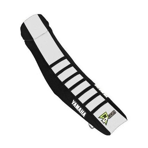 Dcor Ribbed Seat Cover Black/White/Black fits Yamaha YZ450F/YZ250F 4-Stroke