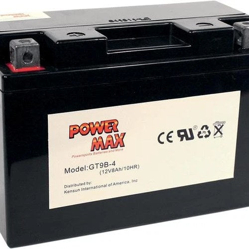 Power Max Maintenance-Free Battery YT9B-4 #GT9B-4 Yamaha YP400 Majesty 2005-2008