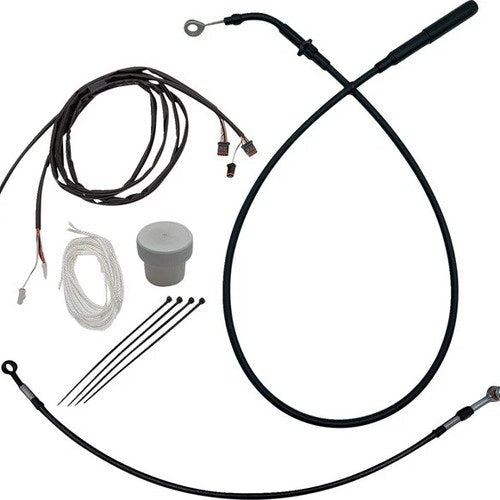 Fat Baggers EZ Install Cable/Line Kit for 14" Ape Bars Black #119014-B