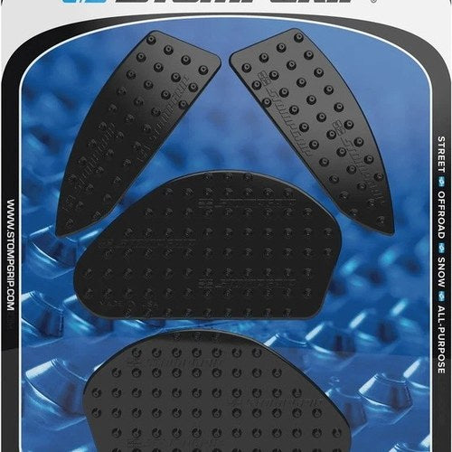 Stomp Volcano Profile Traction Pad Tank Grips Black for Yamaha MT-03 2020-2024