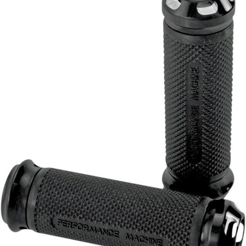 Performance Machine Elite Apex Grips Black #0063-2044-BM Harley Davidson