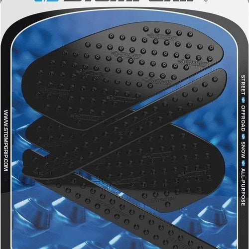 Stomp Volcano Profile Traction Pad Tank Grips Black for Kawasaki Ninja H2