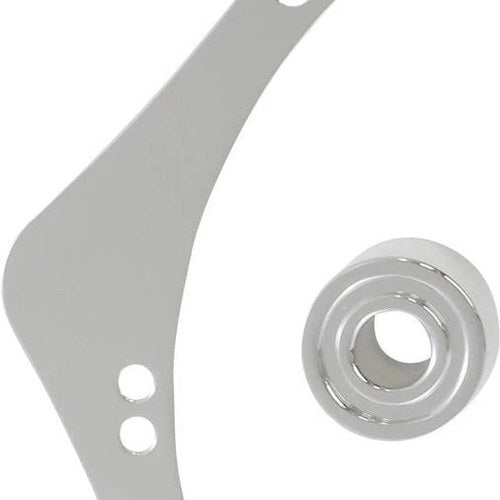 Arlen Ness Inverted/Method/Sidekick Breather Cover Plate Left Chrome #600-057