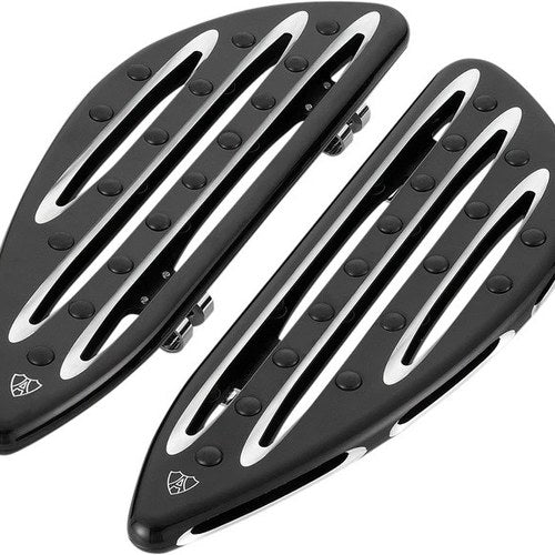 Arlen Ness Deep Cut Floorboards Driver Black #06-833 Harley Davidson