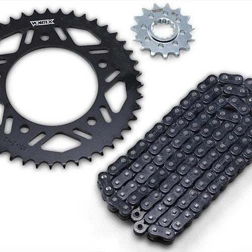 Vortex V3 Hfrs Chain & Sprocket Kit w/ Steel Rear Black 15/43T 520RX3-114