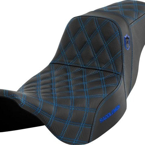Saddlemen Sdc Performance Gripper Seat Blue Stitch #284855 Harley Davidson