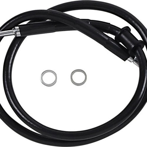 DS Black Vinyl Front Upper ABS Brake Line Kit 34-3/4" +8" Black #212093