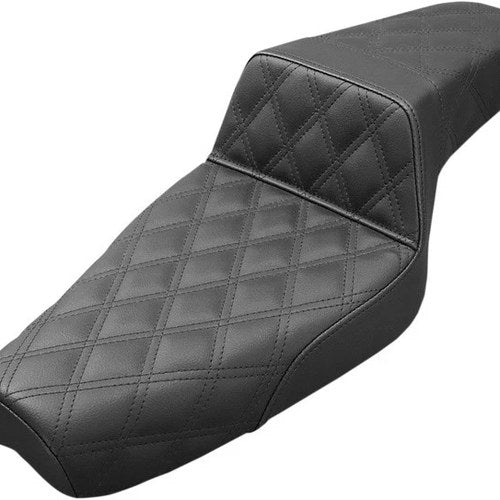 Saddlemen Step-Up LS Seat F. Lattice Stitch Black #283823 Harley Davidson