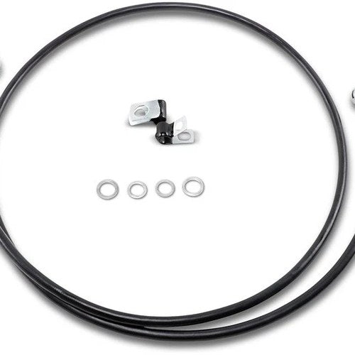 DS Vinyl Brake Line Kit Front +10" Harley Davidson Softail