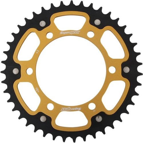 Supersprox Stealth Rear Sprocket 520 43T Gold #RST-486-43-GLD