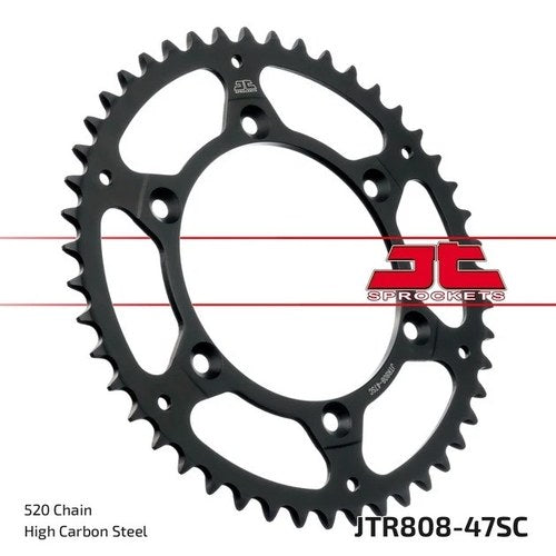 JT Self Cleaning Steel Rear Sprocket 47T #JTR808.47SC fits Suzuki