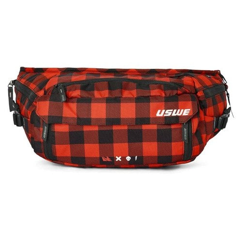Uswe Waist Hip Pack 6L Flannel Red for Mountain Biking & Enduro