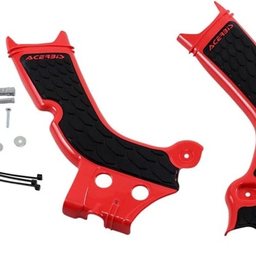 Acerbis X-Grip Frame Guards Red/Black #2736331018 for Honda CRF450R 2019